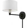 Livex Lighting 1 - Light Wall Light in  Black/Brushed Nickel - 2 of 4