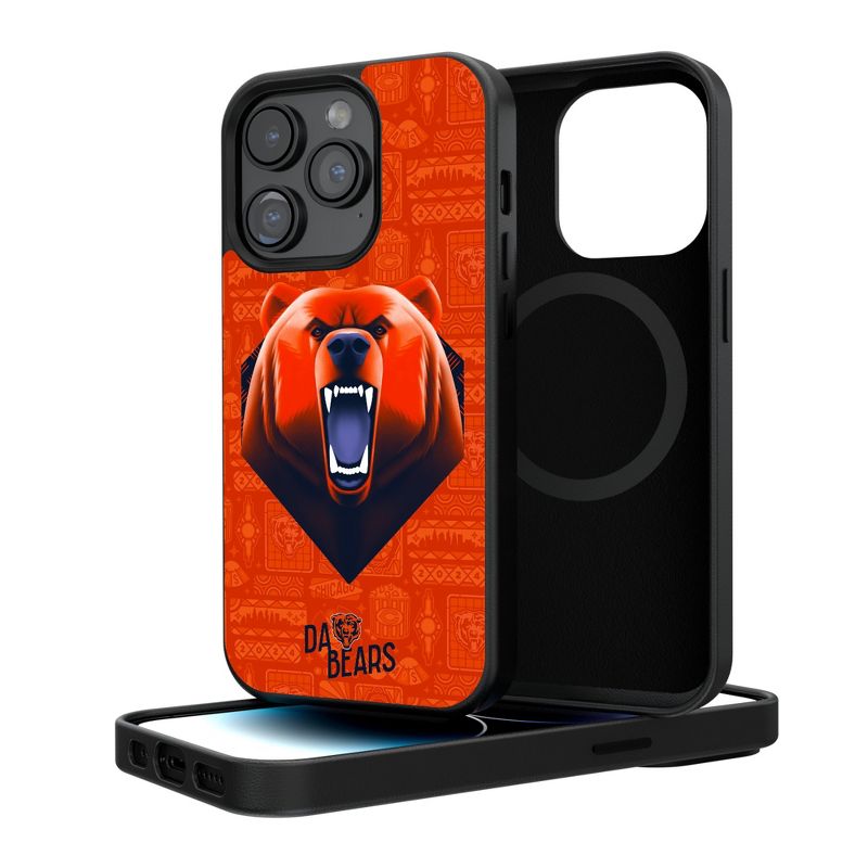 Keyscaper Chicago Bears 2024 Illustrated Limited Edition Magnetic Phone Case, 1 of 8
