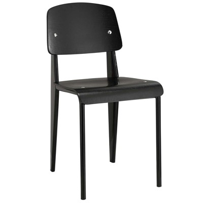 Black Metal Modern Dining Side Chair