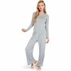 Anna-Kaci Women's Wide-Leg Lounge Set with Elastic Waist and Drawstring Closure- Black,Small - 4 of 4