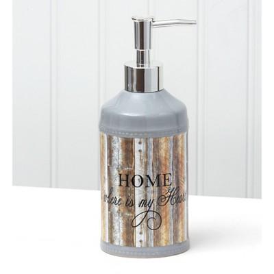 Lakeside Inspirational Farmhouse Soap/Lotion Dispenser Pump for Kitchens and Bathrooms