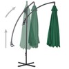 vidaXL Cantilever Garden Parasol Green Polyester Large Tiltable - 3 of 4