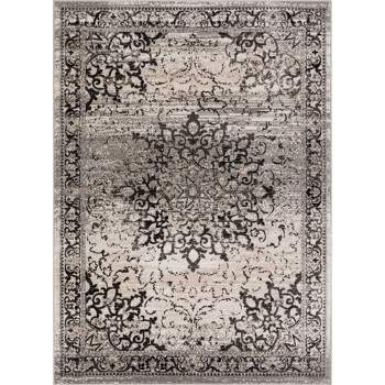Well Woven Coverly Vintage Medallion Traditional Persian Oriental Shabby Chic Thick Soft Area Rug
