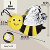 Blue Panda Bumble Bee Pinata for Baby Shower, Birthday Decorations, Gender Reveal Party Supplies (Small, 15.5 x 13 x 3.2 in) - 3 of 4
