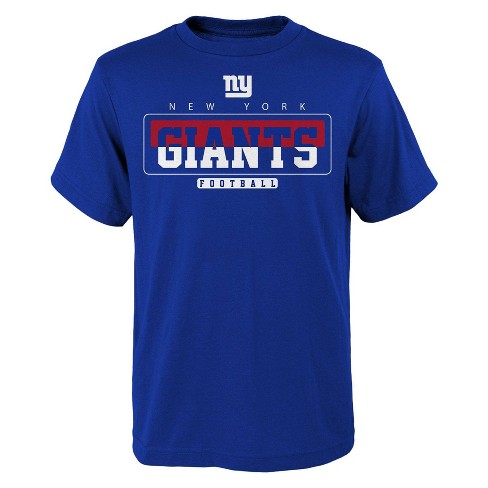 NFL New York Giants Boys' Short Sleeve Cotton T-Shirt - L