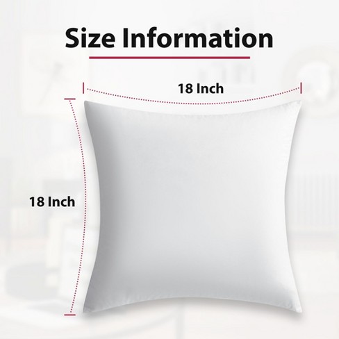 Pack Of 4 Decorative Throw Pillows For Bed Sofa Chair Soft Beatable White Cushions 18x18 Target