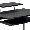 NicBex Home Office Desk Morden Computer Desk with Scroll Wheels, Adjustable Shelves, Wooden Desktop and Metal Legs for Study and Work - 4 of 4