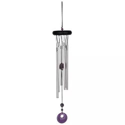 Woodstock Chimes Signature Collection, Woodstock Chakra Chime, 17'' Amethyst Wind Chime CCAM