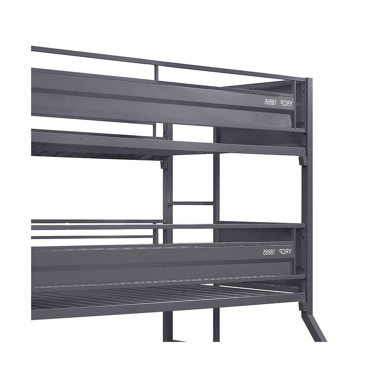 78" Twin/Twin/Full Triple BunkBed Cargo Loft, Metal Frame & Ladders - Acme Furniture - thumbnail 4