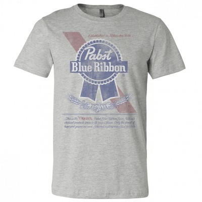 Mens Pabst Blue Ribbon Distressed Logo T-Shirt