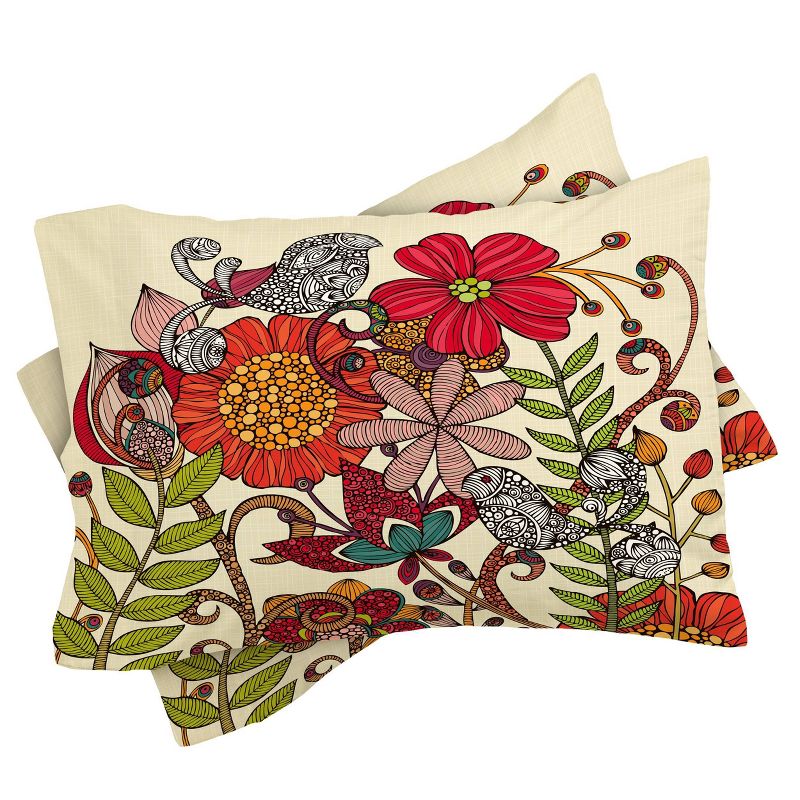 Valentina Ramos Spring Garden Duvet Queen Red - Deny Designs, 4 of 7