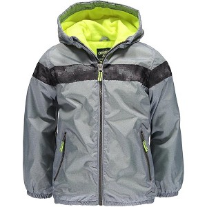 OshKosh B'Gosh Baby Boys' Midweight Fleece Lined Jacket, Gray, 12 Months - 1 of 3