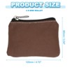 Unique Bargains Canvas Portable Change Coin Purse Pouch with Zipper 3 Pcs - 2 of 4