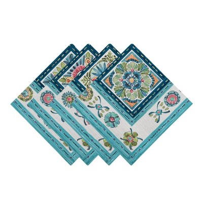 Laural Home Boho Plaza 4-Pc. 20" x 20" Napkin Set