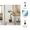 Boho Glass Vase - Metallic Modern Accent for Home, Office, Bedroom, or Living Room - Stylish Handcrafted Floral Centerpiece - 3 of 4