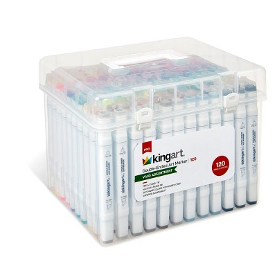 KINGART PRO Double-Ended Alcohol Markers 120 Colors