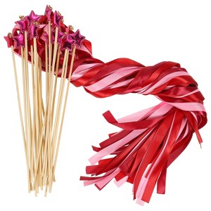 Unique Bargains Bell Ornament Wedding Birthday Party Streamer Fairy Wands 24 Pcs - 1 of 4