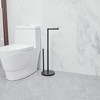 BWE Bathroom Freestanding Toilet Paper Holder Stand with Reserver - 2 of 4