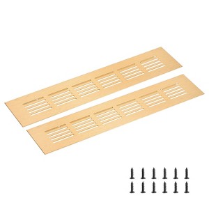 Unique Bargains Rectangle Ventilation Grille, Aluminum - 1 of 3