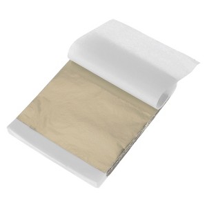 Unique Bargains Shiny Texture Imitation Gold Leaf Sheets for Sculpture DIY Arts 200 Pcs - 1 of 4