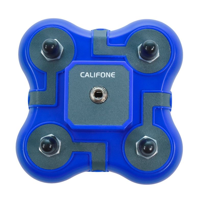 Califone Listening First 1114-BL Stereo Jackbox, 4-Position, Blue, 1 of 5