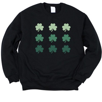 Simply Sage Market Women's Graphic Sweatshirt Clover Chart St. Patrick's Day