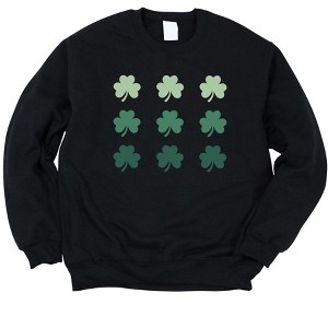Simply Sage Market Women's Graphic Sweatshirt Clover Chart St. Patrick's Day - 1 of 3