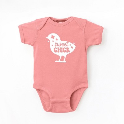 The Juniper Shop Sweet Chick Chick Baby Bodysuit