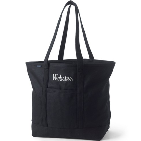 Extra Large Canvas Tote Black