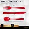 150 Pack Plastic Silverware Heavy Duty, Disposable Cutlery, 50 Spoons, 50 Forks, 50 Knives, Plastic Utensils Set for Party - SparkSettings - 2 of 4