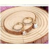 18K Gold Plated Star Drop Earrings – Sparkling Cubic Zirconia Dangle Jewelry for Women - 4 of 4