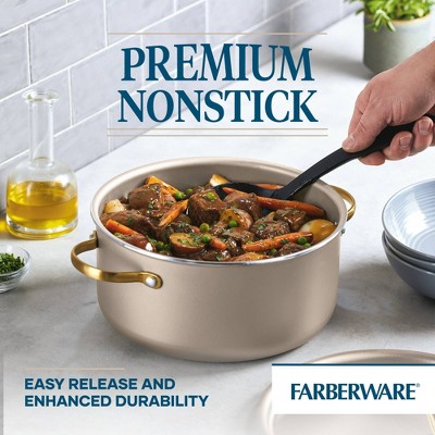 Champagne Aluminum Nonstick 5.5 Quart Dutch Oven with Lid