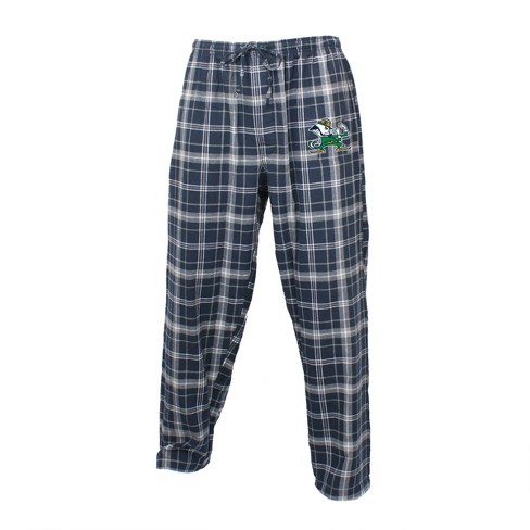 NCAA Notre Dame Fighting Irish Men's Big and Tall Plaid Flannel Pajama  Pants - 2XL