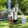 VEVOR Alcohol Still, 3 Gal / 11.4 L Stainless Steel Water Alcohol Distiller with Coil Cooling, Home Brewing Refining Fermentation Kit, Silver - 2 of 4