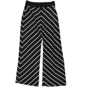 bar III Womens Mixed Stripe Casual Wide Leg Pants - 1 of 2
