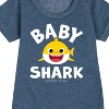 - Baby Shark - Baby Shark Graphic Short Sleeve Fleece Dress - 2 of 4