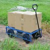 CAVINAS Multi-Functional Rolling Cart,Heavy-Duty Wagon Cart with All-Terrain Wheels,Utility Cart for Garden Camping Shopping - 2 of 4