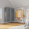 VIPEK R1C Rolling Clothes Rack with Cover Portable Freestanding Garment Rack, Black Rack with Cover - 3 of 4