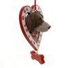 Kurt S. Adler 4.5 Inch Dog In Heart W/ Bone Canine Best Friend Tree Ornaments - 2 of 2