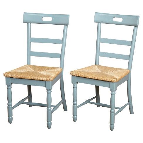 Set Of 2 Dining Chairs Target Marketing Sys White