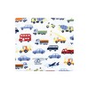 Hudson Baby Infant Boys Cotton Flannel Receiving Blankets Bundle, Colorful Transportation, One Size - 3 of 4