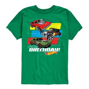 Boys' - Hot Wheels - Its My Birthday Short Sleeve Graphic T-Shirt - 1 of 3