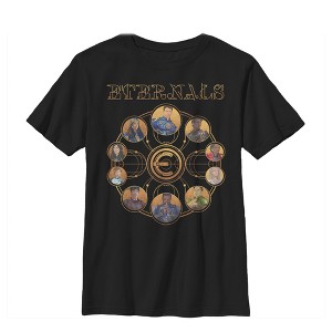 Boy's Marvel Eternals Circular Gold T-Shirt - 1 of 4
