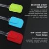 Unique Bargains Flexible Heat Resistant Non-scratch Non Stick Spatula Set 7.3" x 1.7"/Red, Orange, Green, Blue, Yellow 3 Pcs - 3 of 4