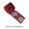 Unique Bargains Gift Wrap Ribbons Plaid Faux Linen 179.13"x2.48" 1 Pc - 3 of 4