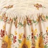 Collections Etc Charming Sunflower Ruffled Edge Quilt-Top Bedspread - 3 of 3