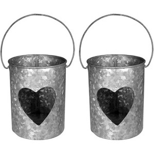 Amber Home Goods Heart Metal Votive Handmade Candle Holders-Decorations for Home, Table, Party Set of Two 4?X4? - 1 of 1