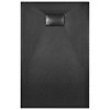 VidaXL Shower Base Tray SMC Black 39.4 in.x31.5 in. - 4 of 4