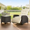 Heynemo Adjustable Rattan Recliner, Outdoor Lounge Chair with Backrest and Footrest, Weather-Resistant Wicker Patio Furniture with Storage Side Table - 3 of 4