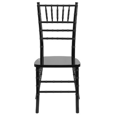 Black Wood Armless Chiavari Dining Chair